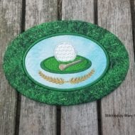 Golf Ball Mug Rug (5x7)