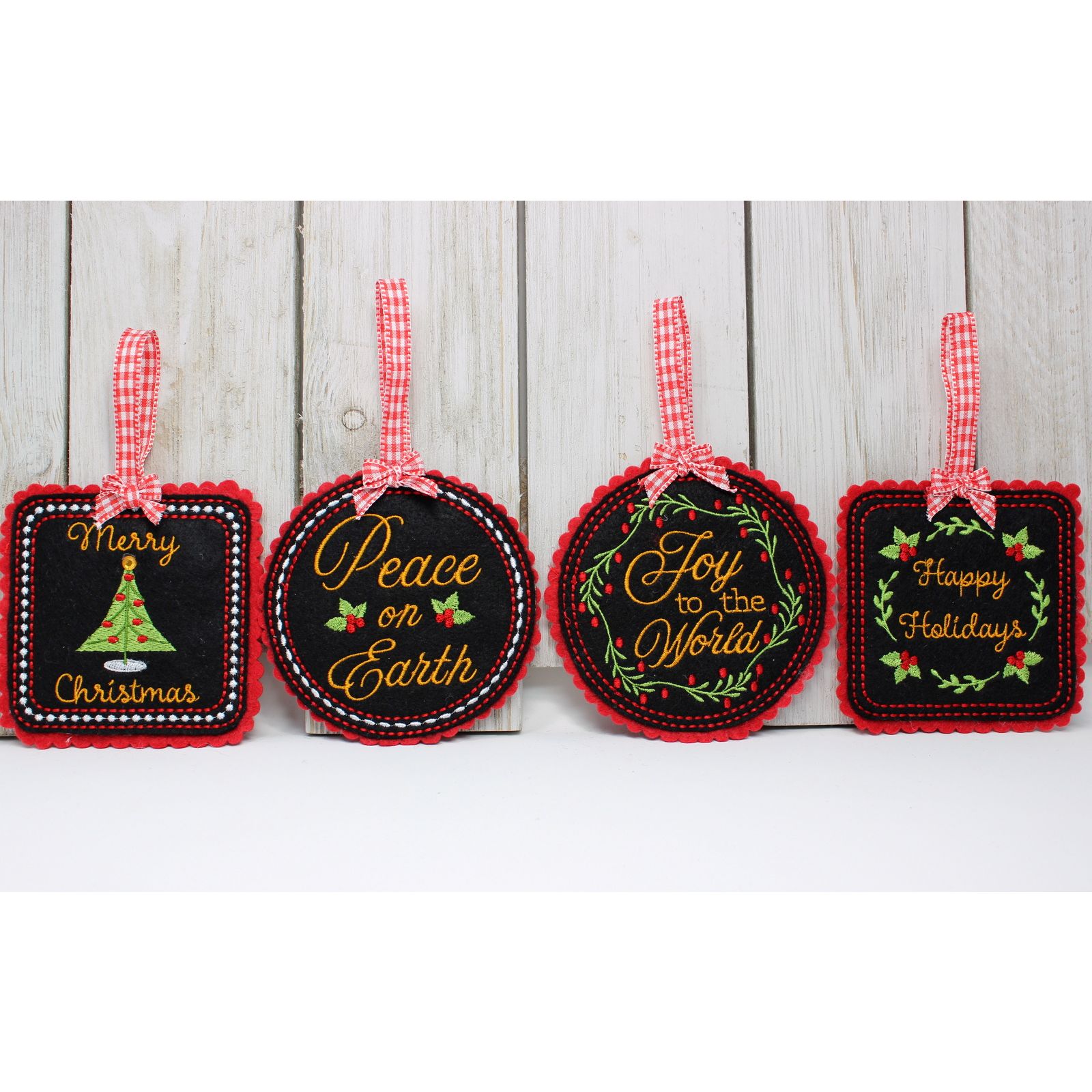 Felt Christmas Ornaments Set 1 (4×4) · Oma's Place Machine