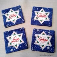 Applique Star Coasters (4x4)