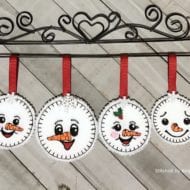 Snow Family Ornaments (4x4)