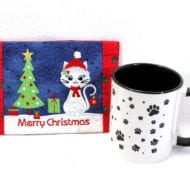 Christmas Cat Mug Rug (5x7)