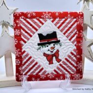 Snowman Tiny Quilt (6x6)