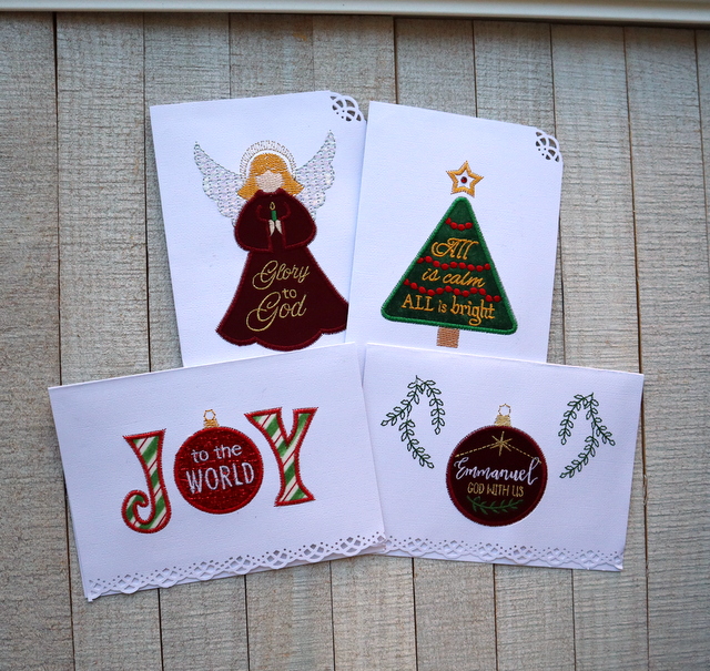 DIY Paper Embroidery Christmas Cards 