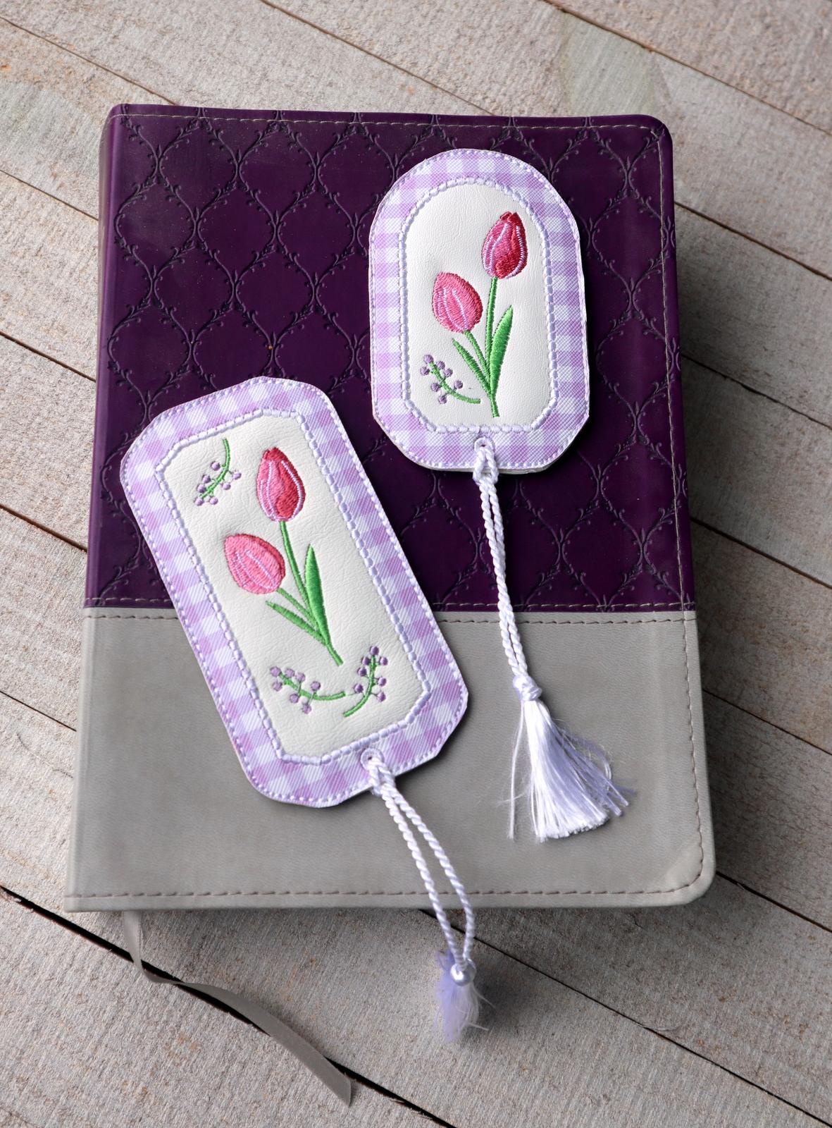 Quick Easy DIY Tulip Tassel Decorated Metal Bookmarks 