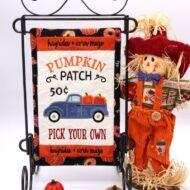 Pumpkin Truck Mini Quilt (6x10)