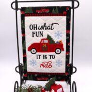 Christmas Truck Mini Quilt (6x10)