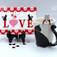 Love Cats Mug Rug