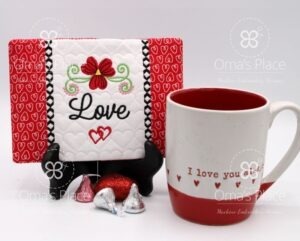 Love Flower Mug Rug