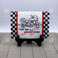 Faster Than Mug Rug (5×7)