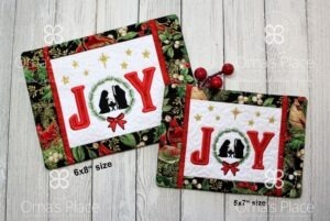 Joy Mug Rug (Two Sizes!)