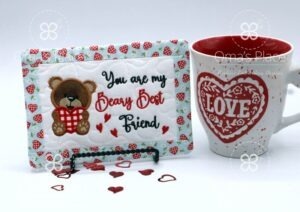 Best Friend Mug Rug (5×7)