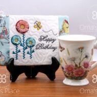 Butterfly Birthday Mug Rug (5×7)