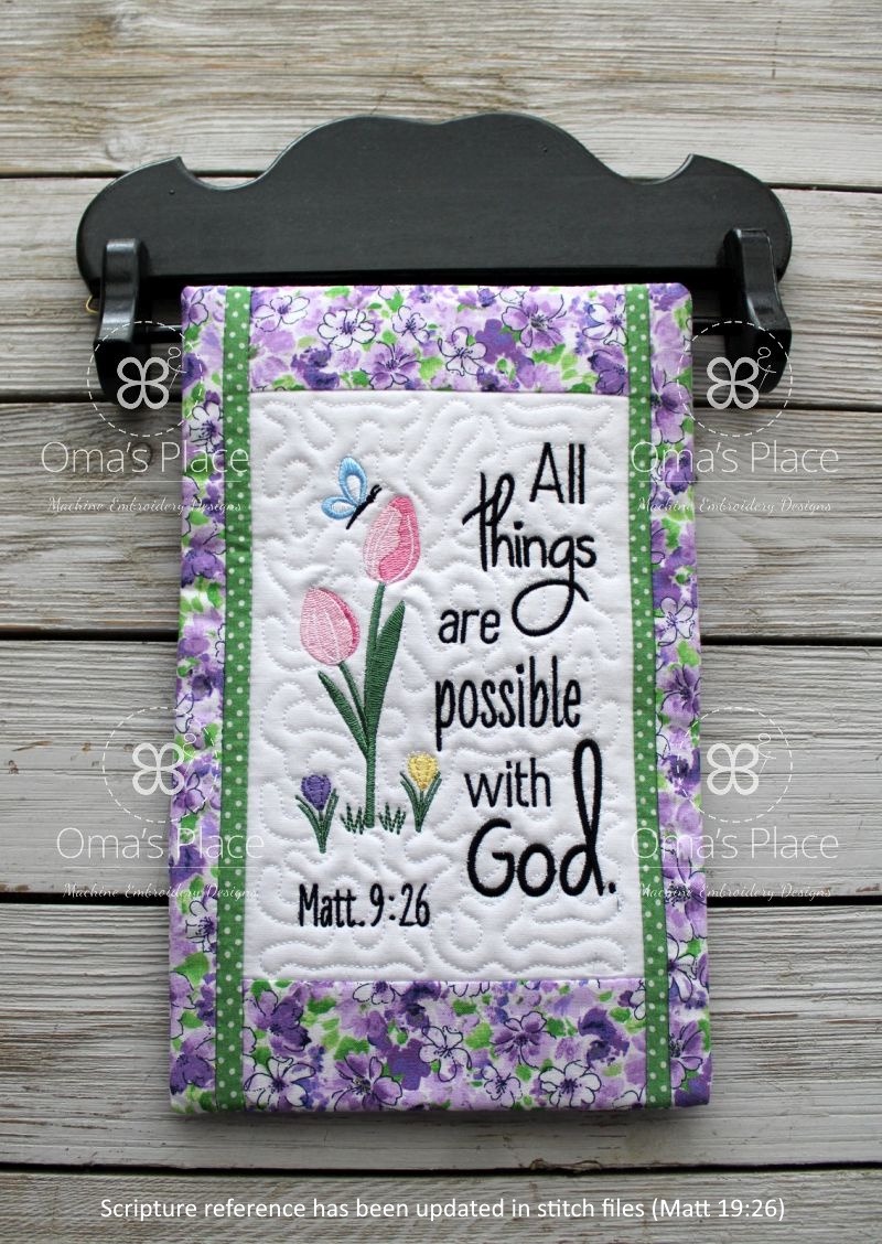 All Things Mini Quilt (7×11) · Oma’s Place Machine Embroidery Designs